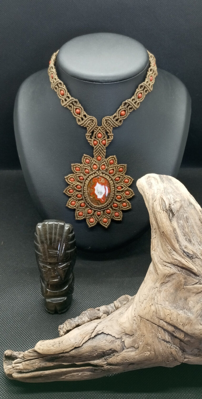 Galerie Colliers Talismans - Agate du Maroc