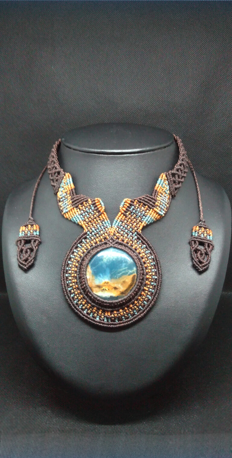 Galerie Colliers Talismans - Calcite bleue