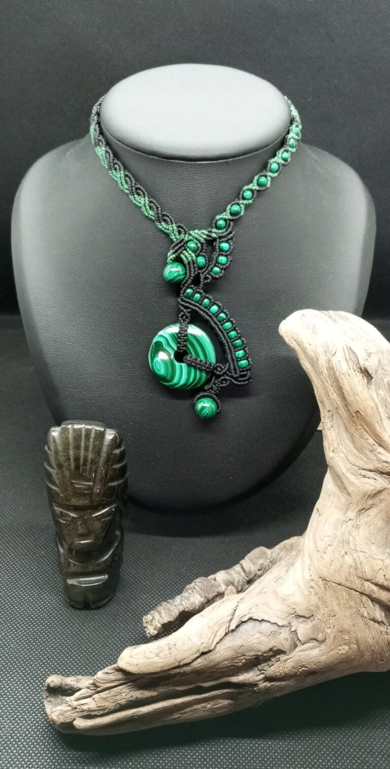 Galerie Colliers Talismans - Malachite