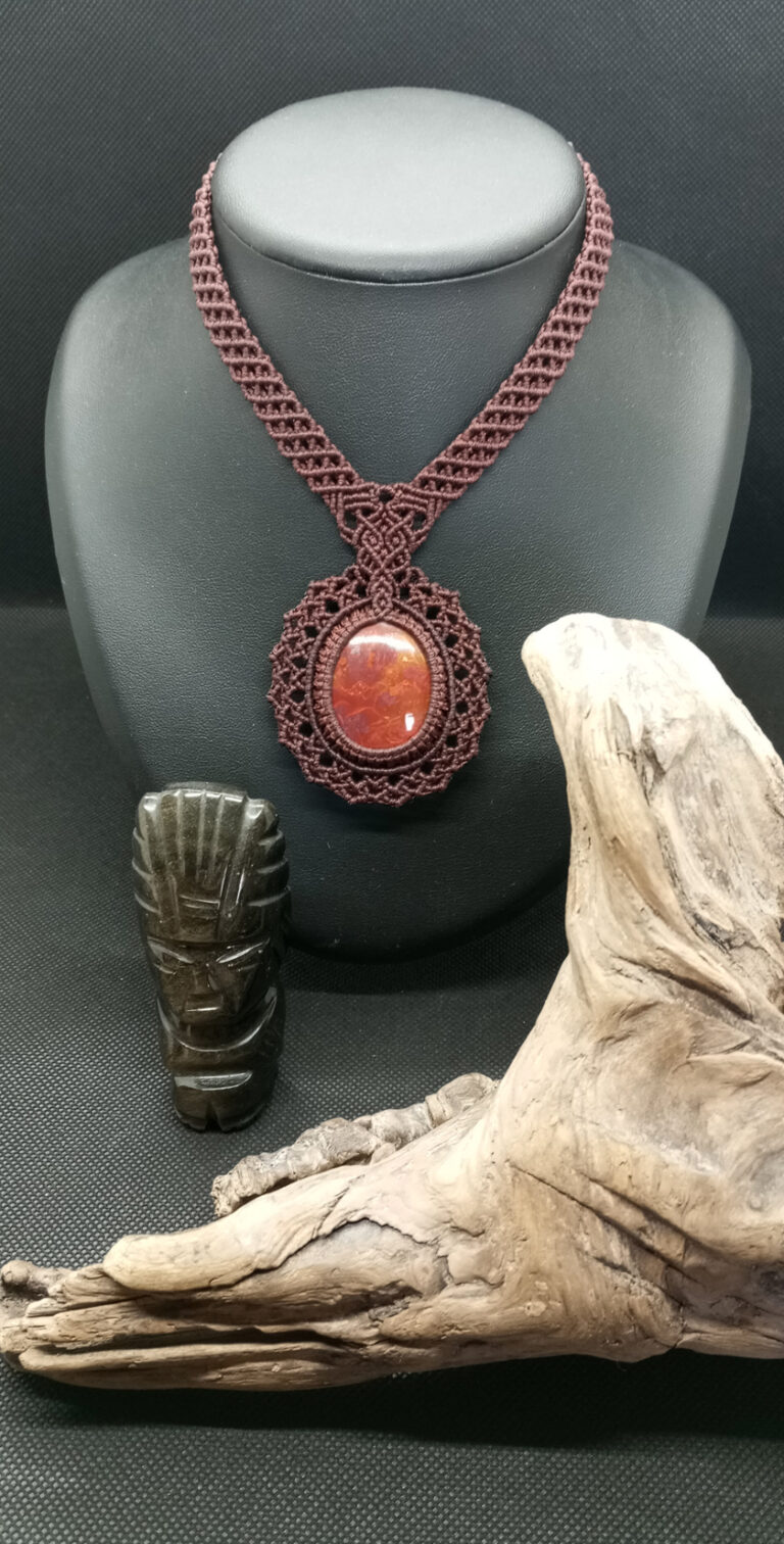 Galerie Colliers Talismans - MokaÏte Agatisée