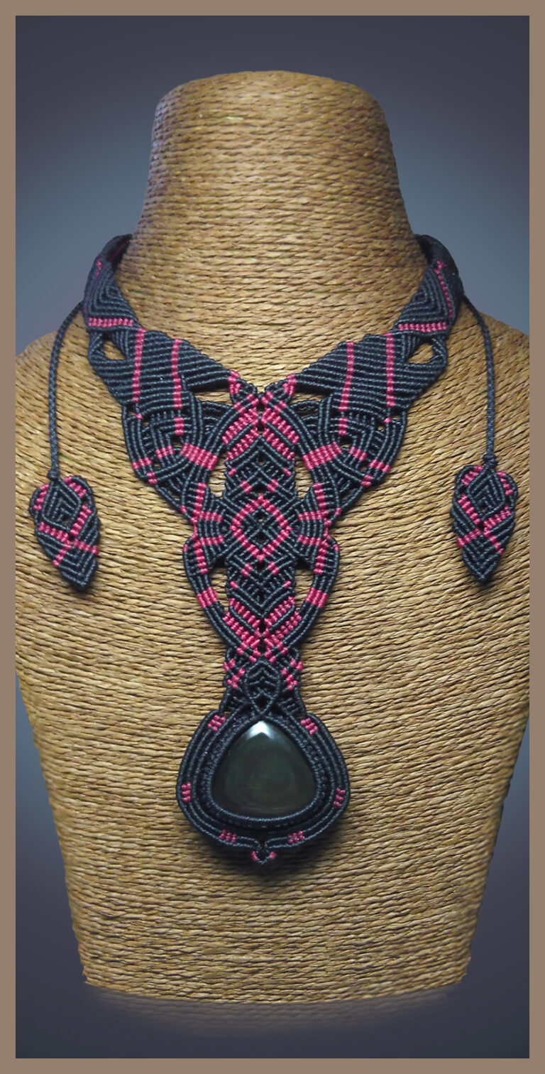 Galerie Colliers Talismans - Obsidienne oeil celeste